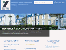 Tablet Screenshot of clinique-styves.fr